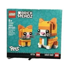 LEGO BrickHeadz Pets Ginger Tabby Cat Set 40480 269 pcs Age 8+