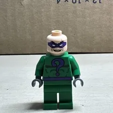 LEGO Batman The Riddler Minifigure BAT017 7785 Arkham Asylum 2006 Genuine