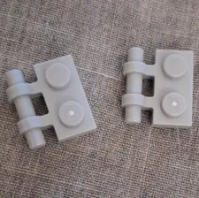 LEGO White Plastic Hinge Plate Parts Pieces Bulk Lot of 2 (2pc)