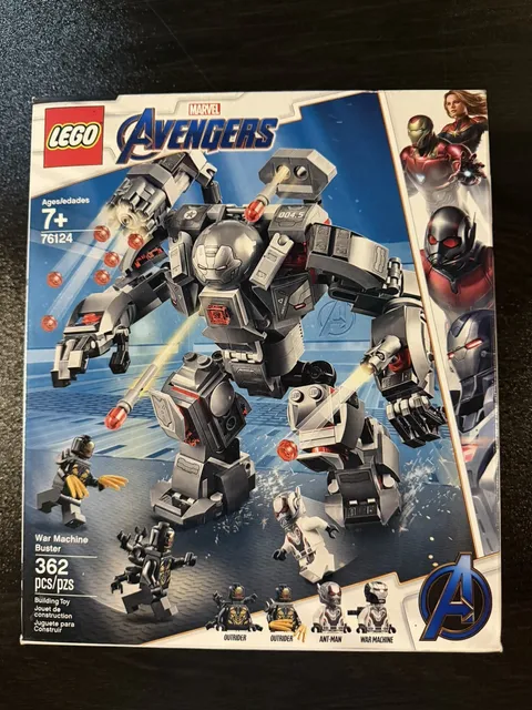 LEGO Marvel Super Heroes 76124 War Machine Buster RETIRED Avengers NIB
