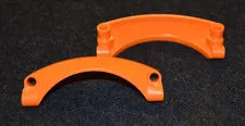 (2 - 1 pair) 3x9 Orange Technic Car Fender Panel Bricks ~ New Lego Parts ~