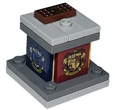 lego Harry Potter Statue Holder With The School Crests Hogwarts