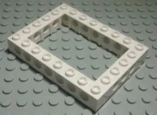 Lego Technic Perforated Brick 6x8 White