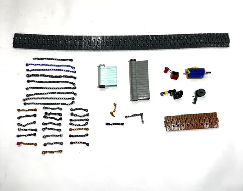 LEGO Parts Lot Chains Treads Roller Brush Scrolls Hooks Stairs Accessories Bulk
