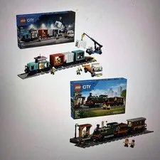 Lego City Vintage Steam Train Bundle( 60511) Building set for kids ages 7 & Up! 