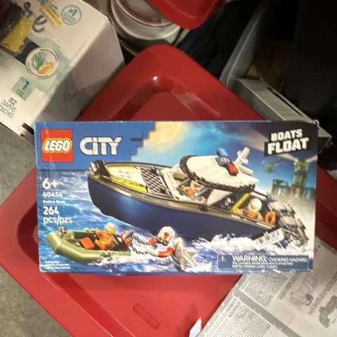 2025 Lego City Set #60456 Police Boat New In Sealed Damaged Box