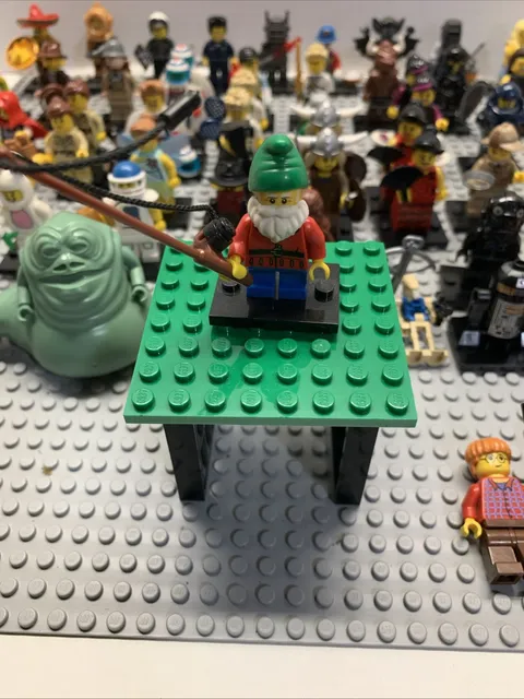LEGO 8804 Collectible Minifigures Series 4 Lawn Gnome Fisherman Fishing Retired