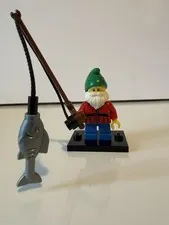 Lego Lawn Gnome Minifigure Collectible Series 4 8804 CMF col049 col04-1 Complete