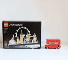 LEGO Lot 21034 London Complete/Box/Manual & 40220 London Bus Complete/NO Manual