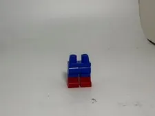Lego Leg-Hips and Legs with Molded Red Lower Legs / Boots Pattern