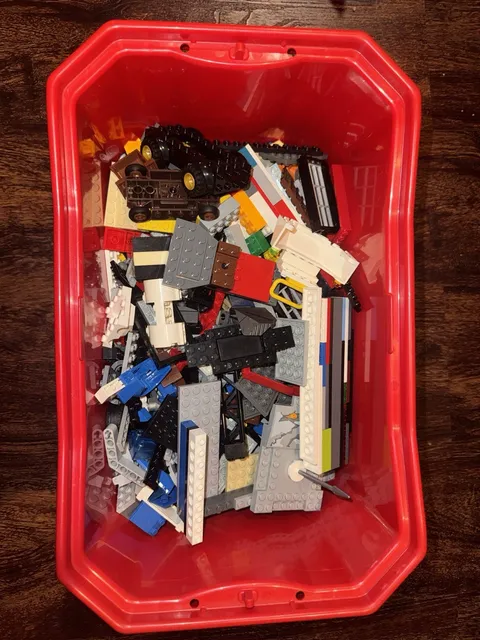 LEGO Lot Of 3 LB Pounds 2 Oz CLEAN Bulk Lot Official Mixed parts pieces Toys