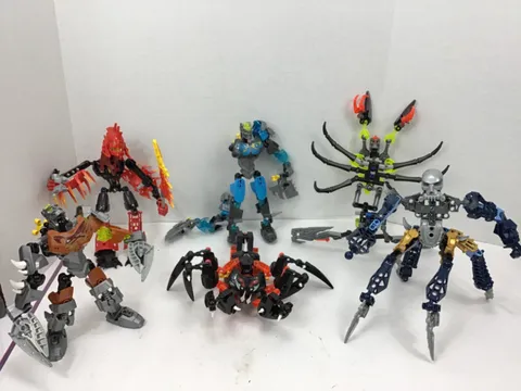 LEGO BIONICLE Lot – 6 Figures  – Incomplete. Lot 1