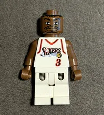 LEGO Allen Iverson Minifigure - Philadelphia 76ers #3 Jersey nba037 3433