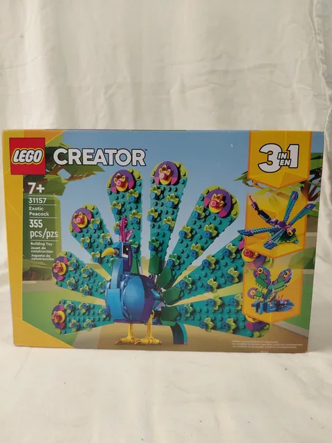LEGO CREATOR (31157): 3-in-1 Exotic Peacock Butterfly Dragonfly Collector Set