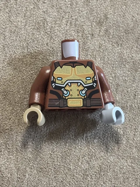 LEGO Overwatch Minifigure Torso Brown Gold Armor Jesse McCree Cole Cassidy