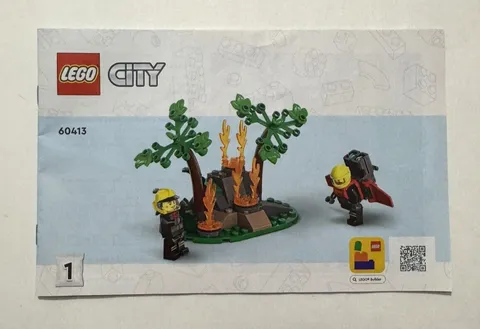 LEGO City Fire Rescue Plane 60413 Instruction Manual ONLY (Booklet 1) 