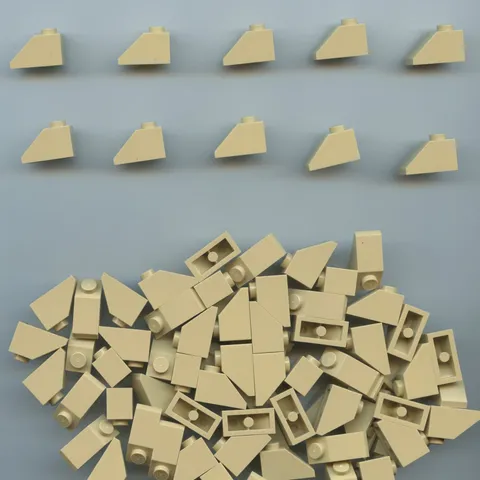 LEGO x 80 Tan Slope 45 2 x 1 bulk lot 3040