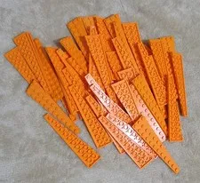 LEGO Wedge, Plate 12 x 3 Left Orange no. 47397 (Qty 50) *NEW*