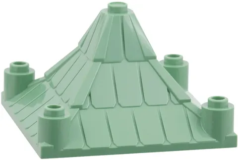 Lego Sand Green Roof Piece 6 x 6 x 3 Peaked inv.569