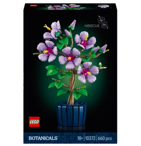 LEGO Botanicals 10372 Hibiscus Flower Plant Building Set Home Decor New Sealed