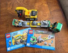 LEGO City 4203 Excavator Transport 95% Complete