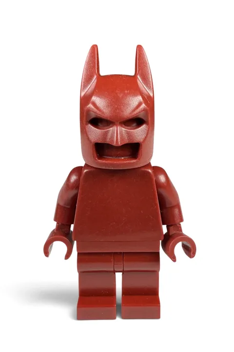 Official LEGO - Dark Red Monochrome Prototype DC Batman Minifigure - Rare