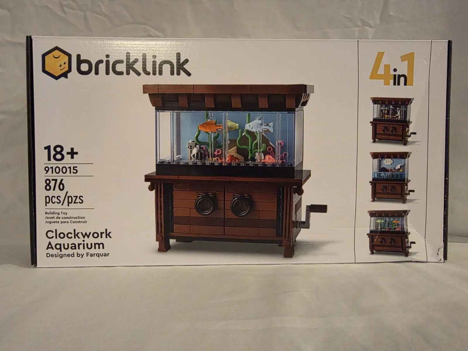 LEGO Bricklink Clockwork Aquarium 910015 Designer Program 876pc 18+ Set
