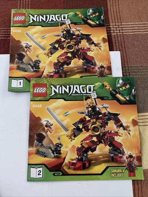 LEGO NINJAGO Illustrated Instruction Manual Booklet Lot, (1&2) Set 9448