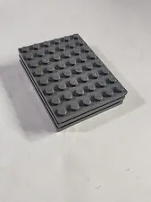 LEGO Parts ● Dark Bluish Gray Plate 6 x 8 ● # 3036 ● QTY 3