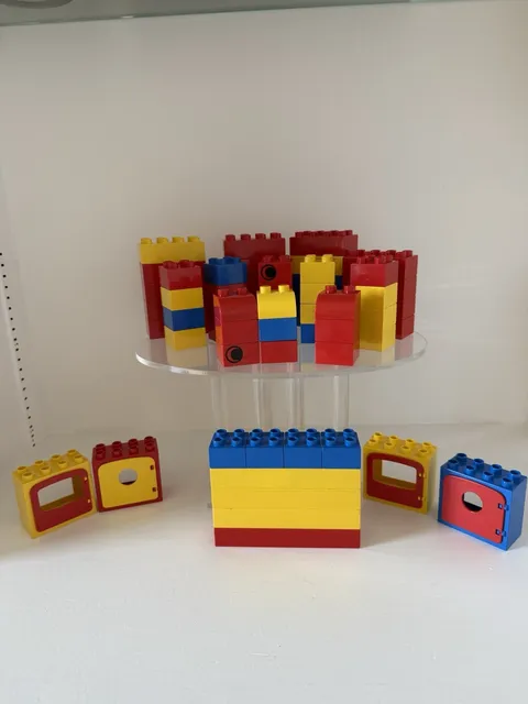 Vintage 1986 Duplo Lego 61 Pieces Duffel Bag No Zipper