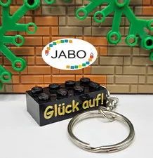 (S13 / 5 / 3) LEGO 2x4 Brick Black Key Cain Keychain Custom