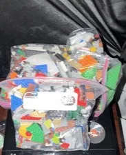 LEGO Bulk 3 Big Ziplock bags filled of LEGO building bricks