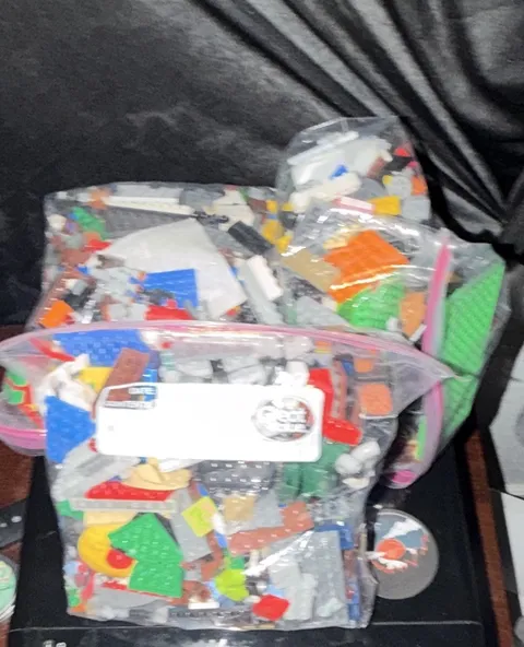 LEGO Bulk 3 Big Ziplock bags filled of LEGO building bricks