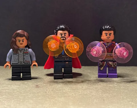 LEGO Doctor Strange, Wong, and America Chavez Minifigure Lot