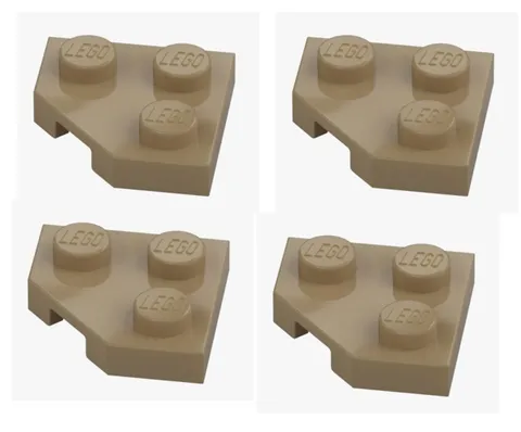 LEGO ® 4x plate 2x2 corner 45° sand yellow 26601 6228921 beige corner plate New