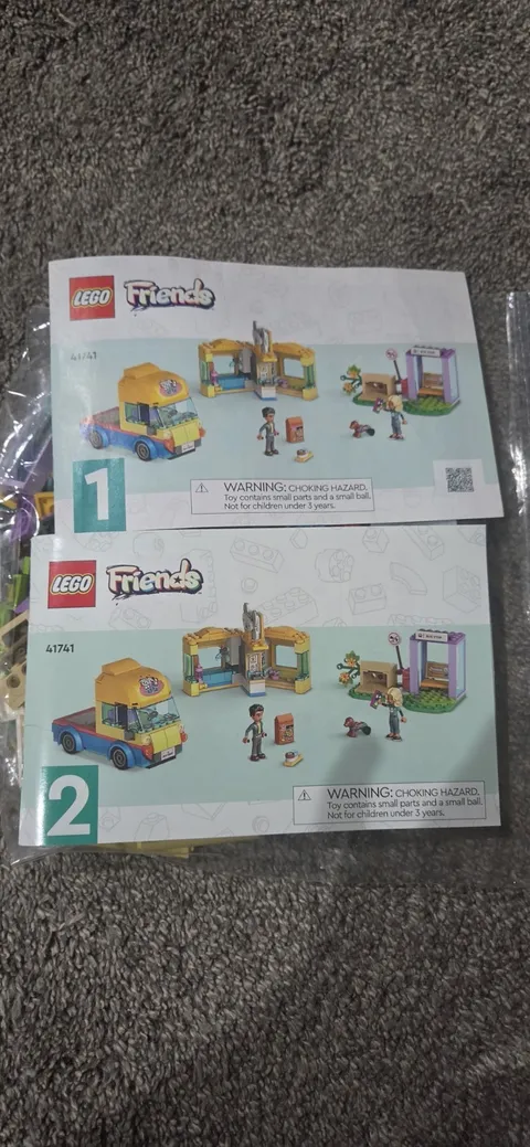 LEGO Friends 41741 Dog Rescue Van Illustrated English Manual Booklets 1 & 2