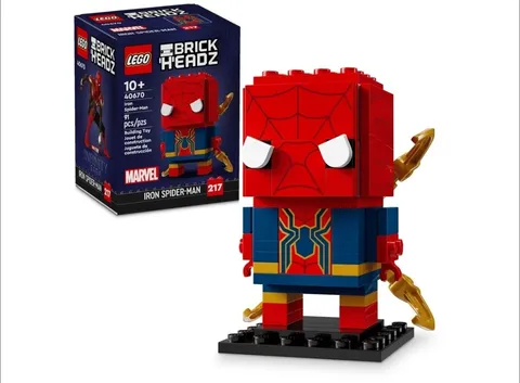 LEGO 40670 Brickheadz Iron Spider-Man Marvel Comics Spiderman New Retired Sealed