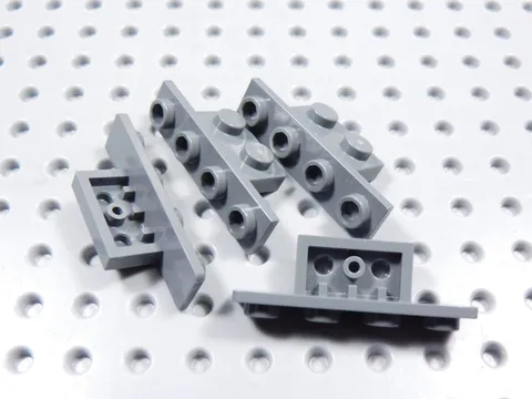 LEGO Lot of 4 Dark Bluish Gray 1x2-1x4 Brackets BD