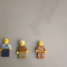 LEGO Minifigure Lot of 3 - Police Officer & 2 Characters, Plastic