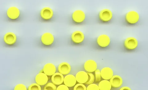 LEGO x 20 Neon Yellow Tile, Round 1 x 1 98138