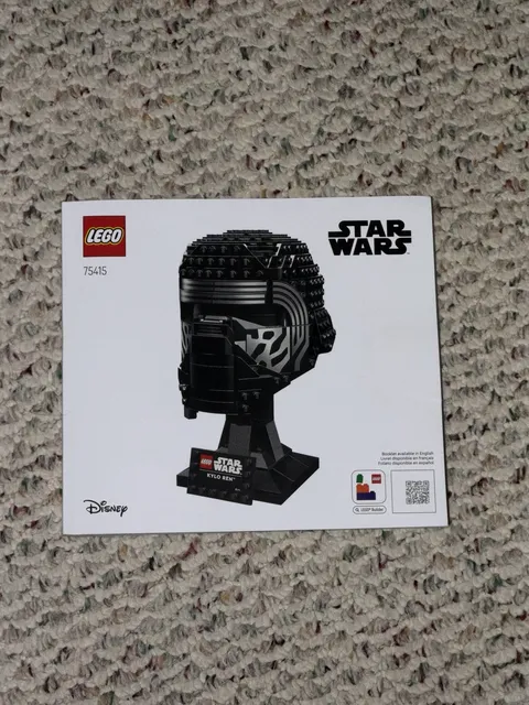 LEGO Star Wars Kylo Ren Helmet 75215 Instruction Manual Only