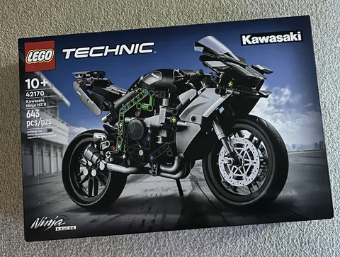LEGO TECHNIC: Kawasaki Ninja H2r Motorcycle (42170) BOX AND INSTRUCTIONS ONLY.