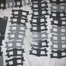 Lego Thomas Duplo 32 Gray Train Track Lot Straight and Curved Plus Extra