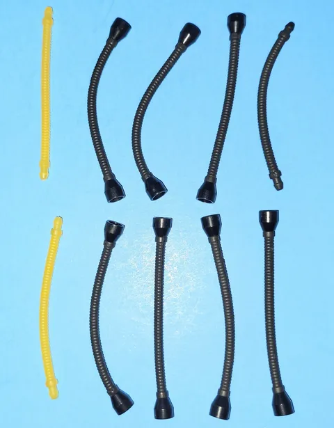Lego Hose Flexible Black Tube 8.5L With Ends Space Star Wars Tab-less Lot Of 10