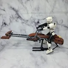 Lego Star Wars Scout Trooper and Speeder Bike 75532 No Stickers Box Manual