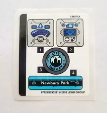 NEW Lego 70427 Welcome to the Hidden Side Sticker Sheet - Newbury Park Stickers