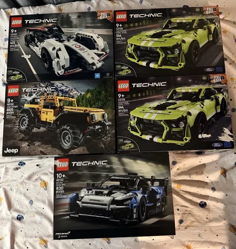 lego sets 42123, 42122, 42138, 42137 and 42138 NIB (retired sets)