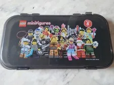 LEGO MiniFigures Series 8 Latching Storage Case With Dividers - Case Only