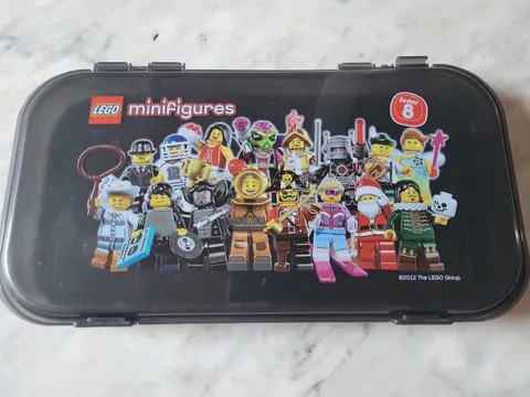 LEGO MiniFigures Series 8 Latching Storage Case With Dividers - Case Only