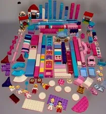 Lego DUPLO 470 Princess, Girl, Pastel, Minnie Mouse, Horse, Castle LOT